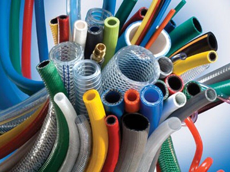 مجموعه شیلنگ‌های صنعتی PVC رنگی برای هوا، آب و سوخت